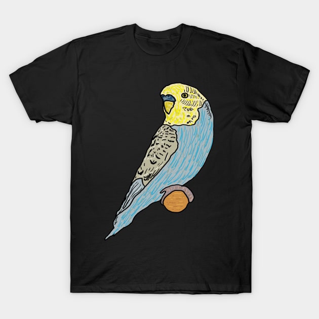 Budgie T-Shirt by Mark Ewbie